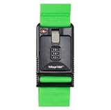 TSA Approved Luggage Strap Adjustable with 3-Dial Combination Lock-GREEN