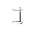 Gray Stainless Steel with Glass Top Accent Table By Wholesale Interiors