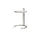 Gray Stainless Steel with Glass Top Accent Table By Wholesale Interiors