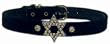Star of David Velvet Holiday Pet Collar Size 14