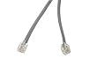 CABLES TO GO 75ft RJ11 Modular Telephone Cable 4-Wire Construction Gold-Plated Connectors Silver