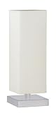 Trio-Leuchten 5914011-01 Tischleuchte Touch ME 1xE14 max. 60W Nickel matt Stoffschirm weiß