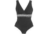 Longitude In Stitches V-Neck Plunge Swim Suit