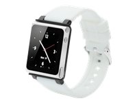 iWatchz CLRCHR22WHT Q Collection Wrist Strap for iPod Nano 6G, White