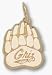 Univ Of Montana "Griz" Paw 3/8" Charm/Pendant