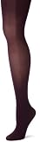 Steve Madden Legwear Women's Fashion Color Footed Tight,Eggplant,Small/Medium