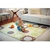 Skip Hop 20 Piece 70"x56" PlaySpot Floor Mat, Green/Brown