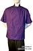 CHEFSKIN CHEF JACKET COAT PURPLE SHORT SLEEVE ULTRA LIGTHWEIGHT COOL AND COMFORTABLE // FREE BEANE HAT INCLUDED // AVAILABLE IN XS-SM-REG-XL AND 2X VESTE CUISINE KOCHJACKE