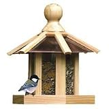 Birdscapes 540 Copper Top Pine Gazebo Feeder, 3 lb capacity by Birdscapes