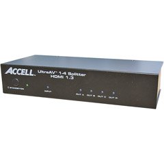 Accell K078C-003B UltraAV 1x4 HDMI 1.3 Splitter