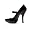 Babydoll (Black) Adult Shoes (Women's Adult 9)