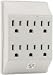 PPP PP-16000TW 6-Outlet Wall Tap (White) Image