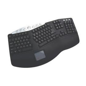 Tru-form Pro Media Contoured Ergo Touchpad Keyboard PS/2 Blk