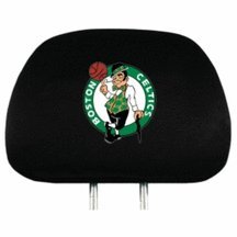 Boston Celtics Head Rest Covers - Set of 2
