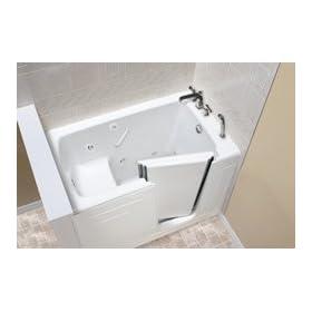 Clarke Total Massage Bath White Color Low Threshold Walk-In Bathtub WA3260D: 60" x 32" x 33"