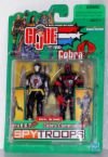 GI Joe vs Cobra Spy Troops Cobra B.A.T & Cobra Commander (Black/Red Uniform) Action Figure Set