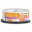 Verbatim 95484 8.5GB 8X Branded DVD+R DL (15pk Spindle)