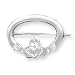 21mpoxzx5SL. SL75  Sterling Silver Satin Finish DiamondCut Claddaugh Pin
