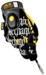 Mechanix Wear GL5-05-009 Mechanix Full Finger Light Beam Glove Black/Yellow Medium