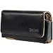 EXECUTIVE NOBLE LEATHER SIDE CASE POUCH (With Belt Clip) for RIM BLACKBERRY CURVE 8300, 8310, 8320, 8330 / APPLE iPHONE - RETAIL PACKAGING