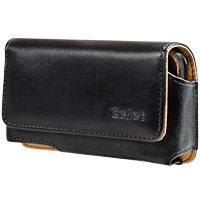 EXECUTIVE NOBLE LEATHER SIDE CASE POUCH (With Belt Clip) for Samsung Instinct M800, Access A827 / Blackberry Curve 8310, 8300, 8320, 8330 / Apple iPhone 3G - RETAIL PACKAGING