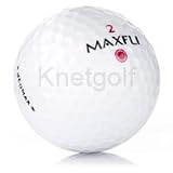 36 MINT MAXFLI RED MAX USED GOLF BALLS + FREE TEES