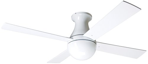 42" Modern Fan Gloss White Ball Hugger Ceiling Fan 42" Modern Fan Gloss White Ball Hugger Ceiling Fan