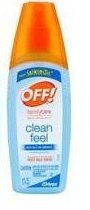 Off Skintastic Familycare Insect Repellent Spritz, Clean Feel - 6 Oz (Pack of 6)