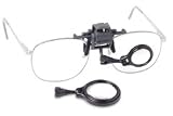 Carson 5x / 7x Clip-on, Adjustable Eyeglass Magnifier Set, with Case