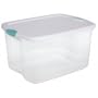 Storage Box - 66 Qt. (2) (Clear) (13 1/4"H x 17 3/4"W x 24.5"D)