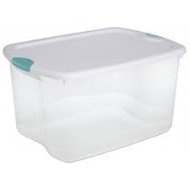 Storage Box - 66 Qt. (6) (Clear) (13 1/4"H x 17 3/4"W x 24.5"D)