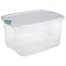 Storage Box - 66 Qt. (6) (Clear) (13 1/4"H x 17 3/4"W x 24.5"D)