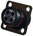 AMPHENOL AEROSPACE 2M801-009-01ZNU6-4SA CIRCULAR CONNECTOR, RECEPTACLE, 6-4, 4 POSITION, IN LINE
