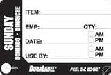 Daydots DuraLabel Pre - Sunday 2in x 3in 10260-07-31