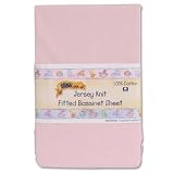 Kids Line Jersey Knit Fitted Bassinet Sheet - Pink by Kids Line