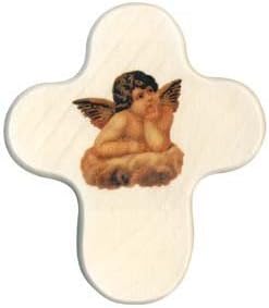 Wooden cross with the archangel Raphael