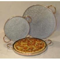 Temperature Ware Large Pizza Stone Copper Finish by Temperature Ware
