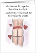 Valentines Day jock strap Card