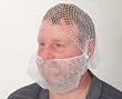 Industrial Grade 1TTV4 Beard Restraint, Polypropylene, PK 100