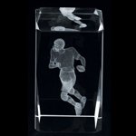 Crystal Sports Football Paperweights Set of 2