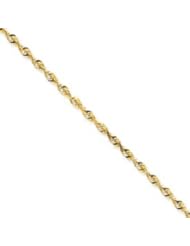 14k Gold 3.2mm D/C Extra-Lite Rope Chain 10 Inches