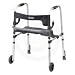 Drive Clever-Lite LS Walker with Seat and Push Down Brakes