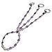 Silver Slave Bracelet Amethyst Gemstone Jewelry 7 inches