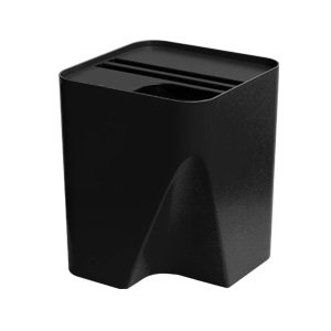 Qualy recycle bin BLOCK 30 ブラック 《QU-002BK》