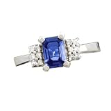 14K 1.05 CT Ceylon Sapphire & Diamond Ring