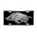 Hog Chrome Black License Plate