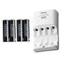 Nikon EN-MH2-B4/MH-73 2 hour Charger with 4 2300mAh Ni-MH AA Rechargeable Batteries