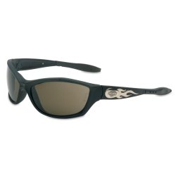 Uvex (UVXHD1001) HD1001 Harley Davidson Safety Glasses with Black Frame and Grey Lens