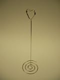 12 Pack Chrome Heart Swirl Table Number Holder Stands for Weddings and other occasions Kitchen & Housewares