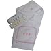 Personalized Hooded Towel and Washclothes - Color Blue - Thread Color Pink